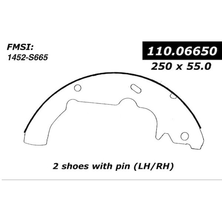 Riveted Brake Shoes,112.06650